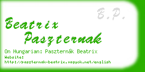 beatrix paszternak business card